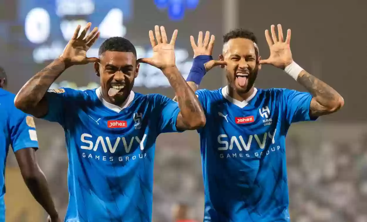 الهلال السعودي سحق الرياض بسداسية في ظهور نيمار الأول