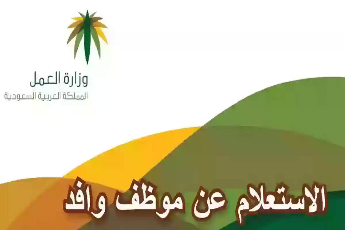 طريقة الاستعلام عن موظف وافد برقم الحدود